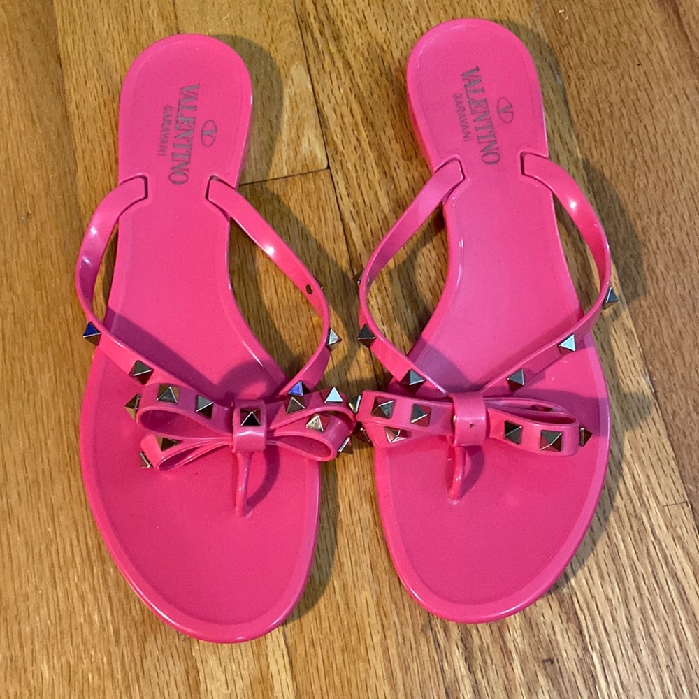 Valentino jelly rock stud sandal